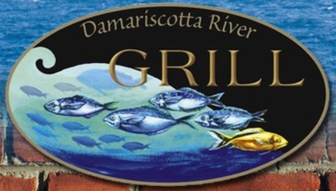A sign for Damariscotta River Grill.