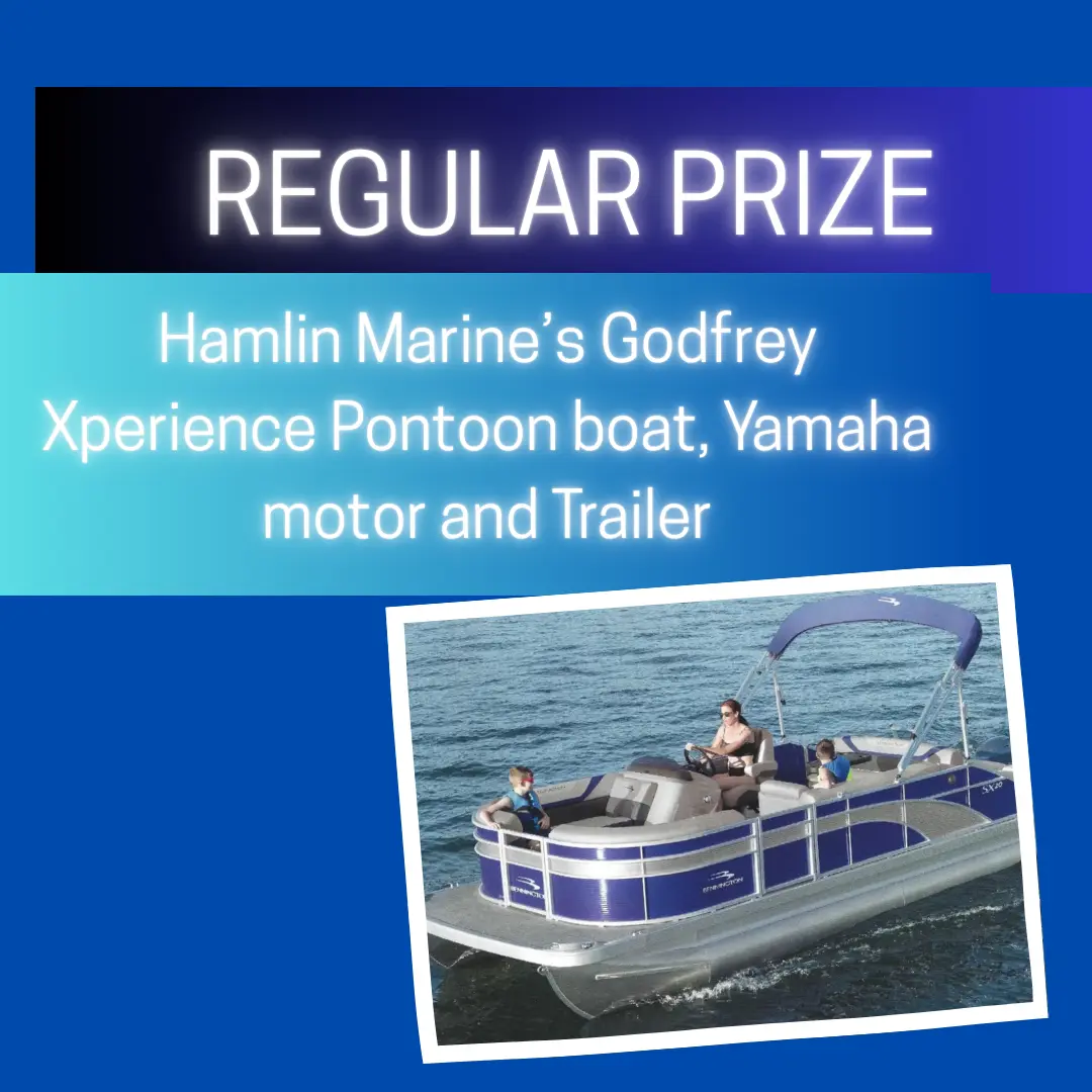 Hamlin's Marine Godfrey Xperience Pontoon Boat, Yamaha Motor and Trailer donated by 