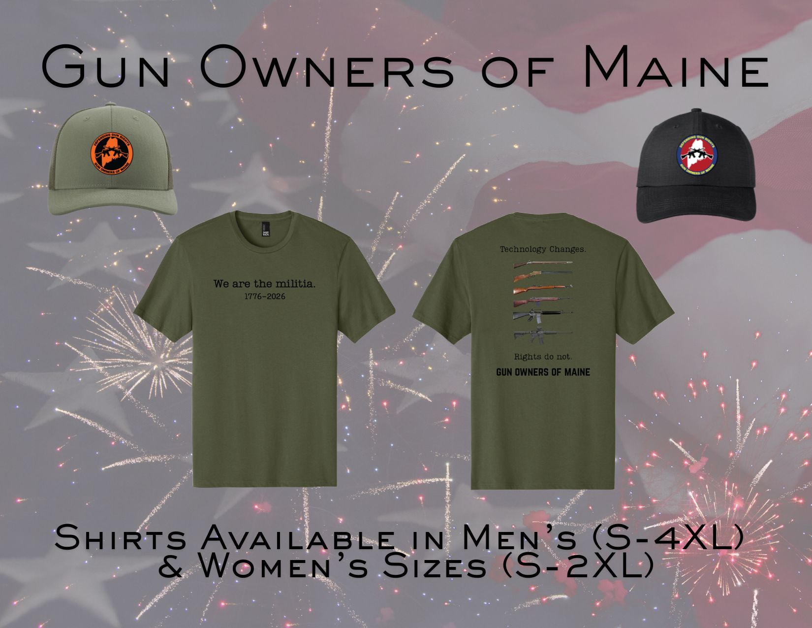 Prize Image for GOME Hat or “We are the Militia” Shirt