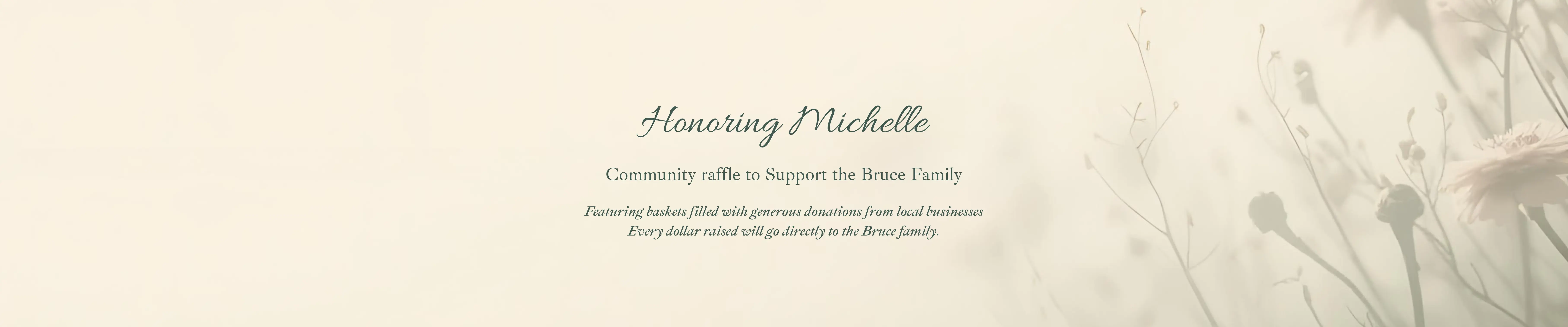Community Raffle for the Bruce Family