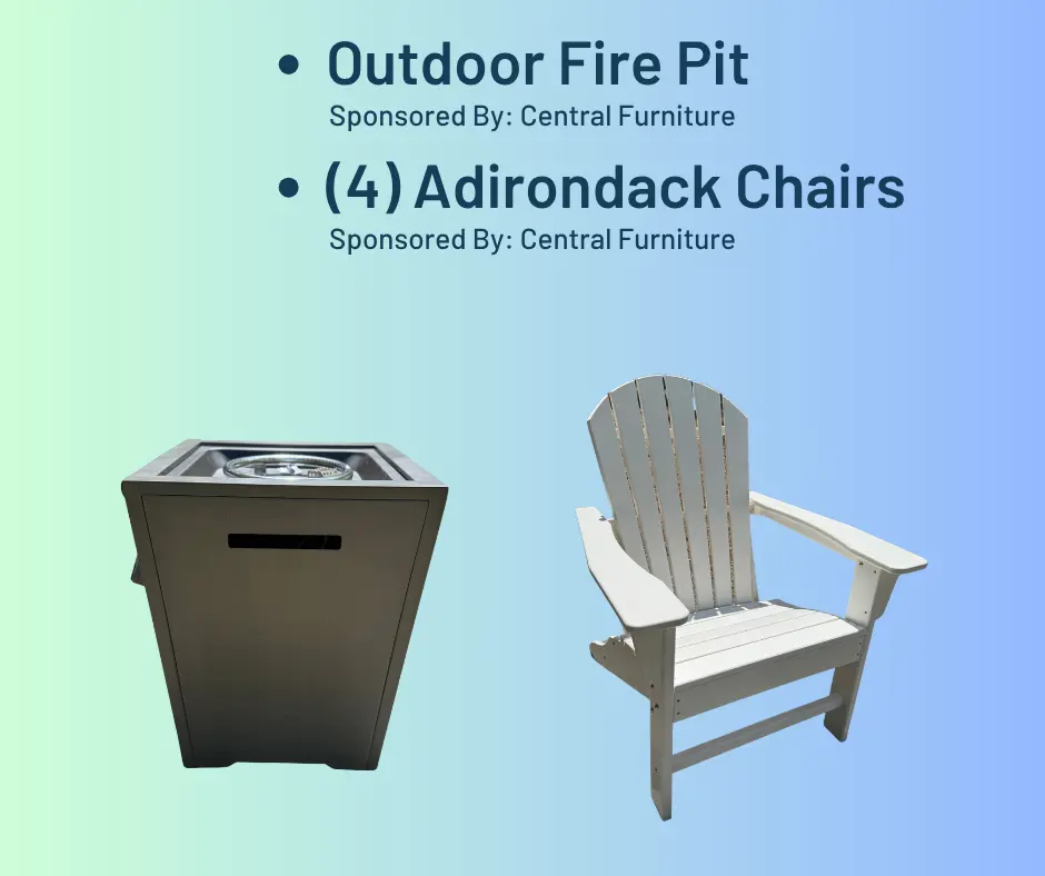 Prize Image for (4) Adirondak chairs, and Fire Pit