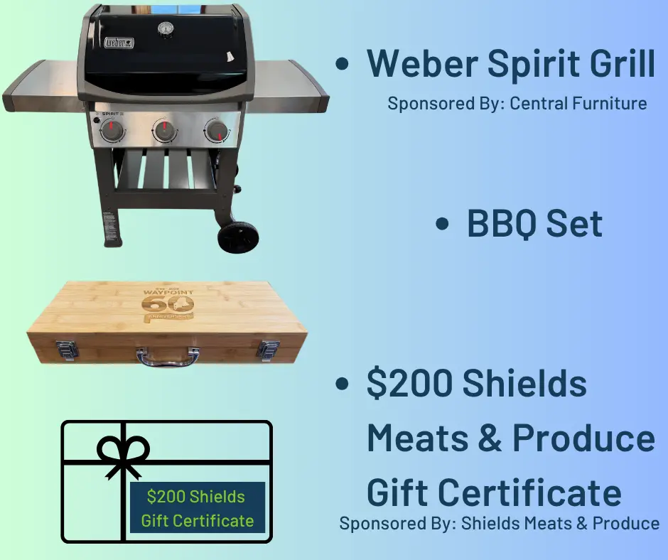 Prize Image for Webber Grill, $200 Shields Gift Card, and BBQ Set